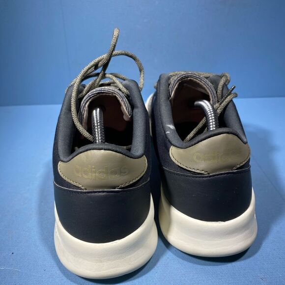 Adidas QT Racer Womens Size 9 Running Shoes Black Gray Athletic Trainer Sneakers - Picture 5 of 8